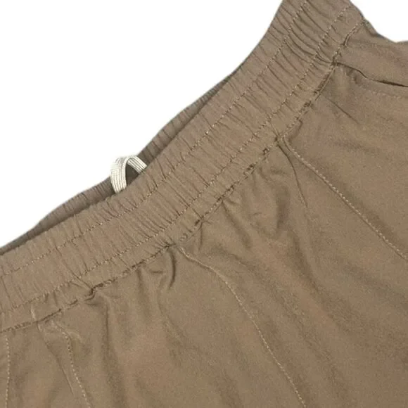 Women's Varley Everyly Turnup Taper Taupe Stone stretch twill Pants sz medium - Picture 6 of 10